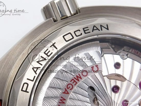 0210 Comfortable Planet Ocean 43.5mm SS VSF 1:1 Best Edition Black Orange Bezel Gray Dial on Nylon Strap A8900 Super Clone V 7730